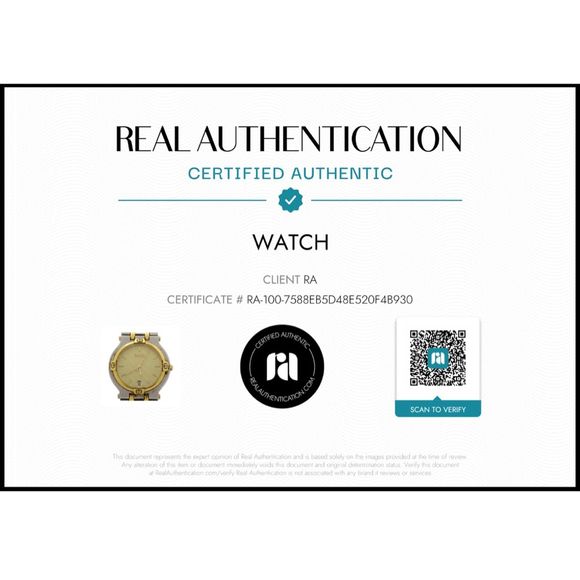 Vintage Gucci 9000M One Size Silver Gold Two-Tone Watch Authentic COA included - Picture 5 of 12